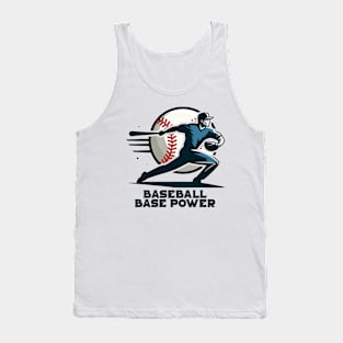 baseball base power Tank Top